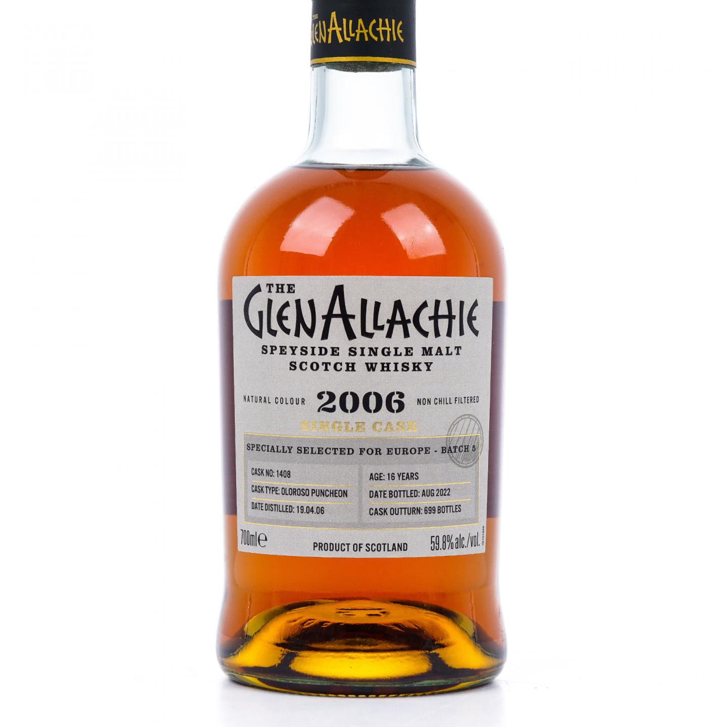 Glenallachie 格兰纳里奇 16年 2006-2022 雪莉单桶#1408