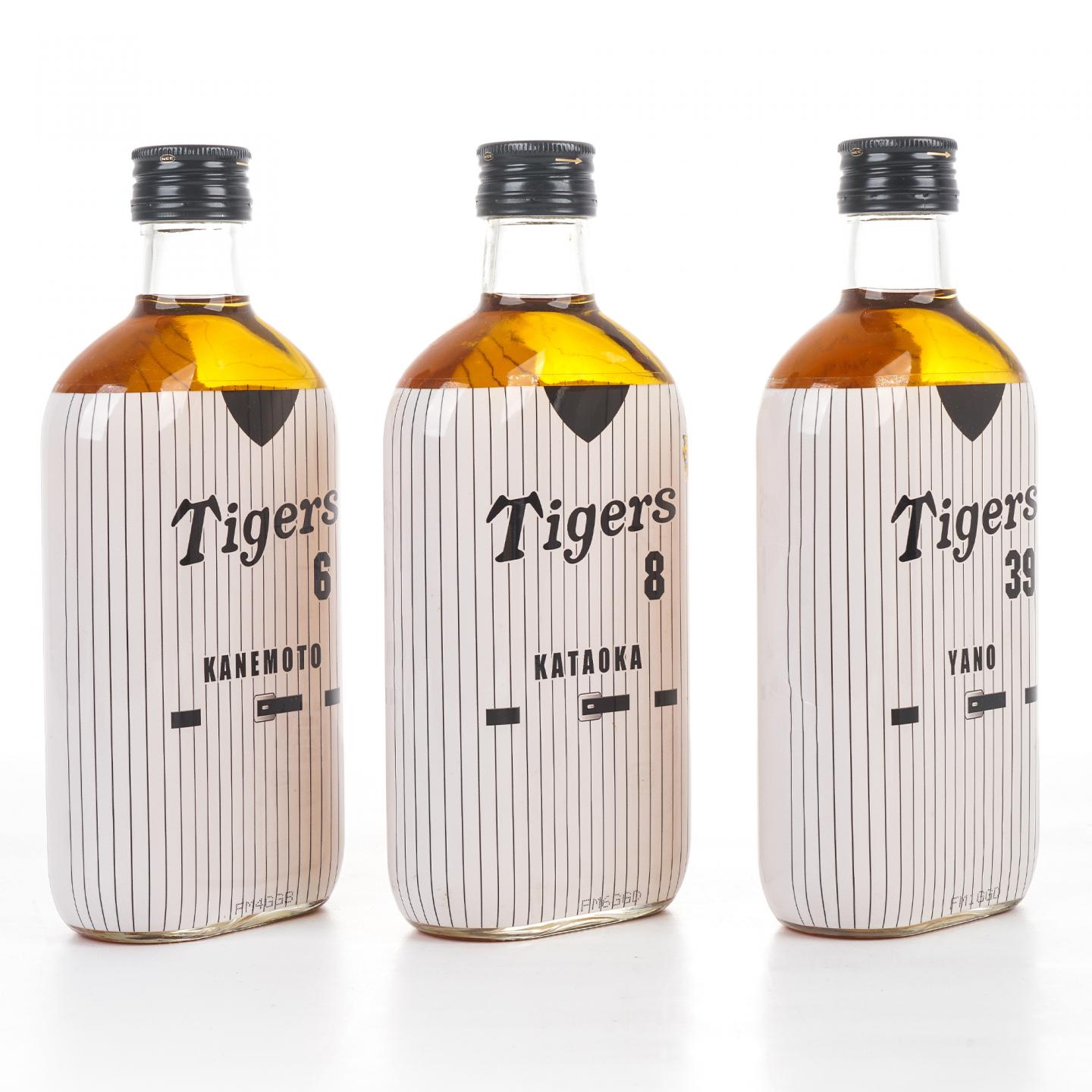 轻井泽 阪神虎队2003夺冠纪念 6/8/39/77号球员 5瓶组*360ml