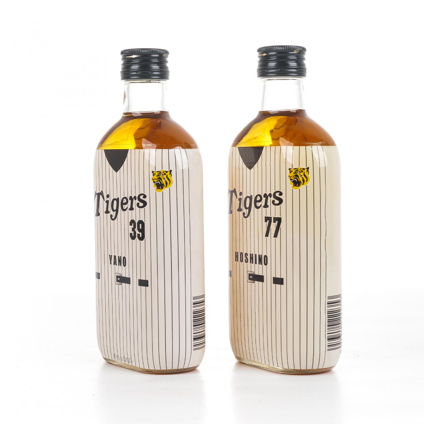 轻井泽 阪神虎队2003夺冠纪念 6/8/39/77号球员 5瓶组*360ml