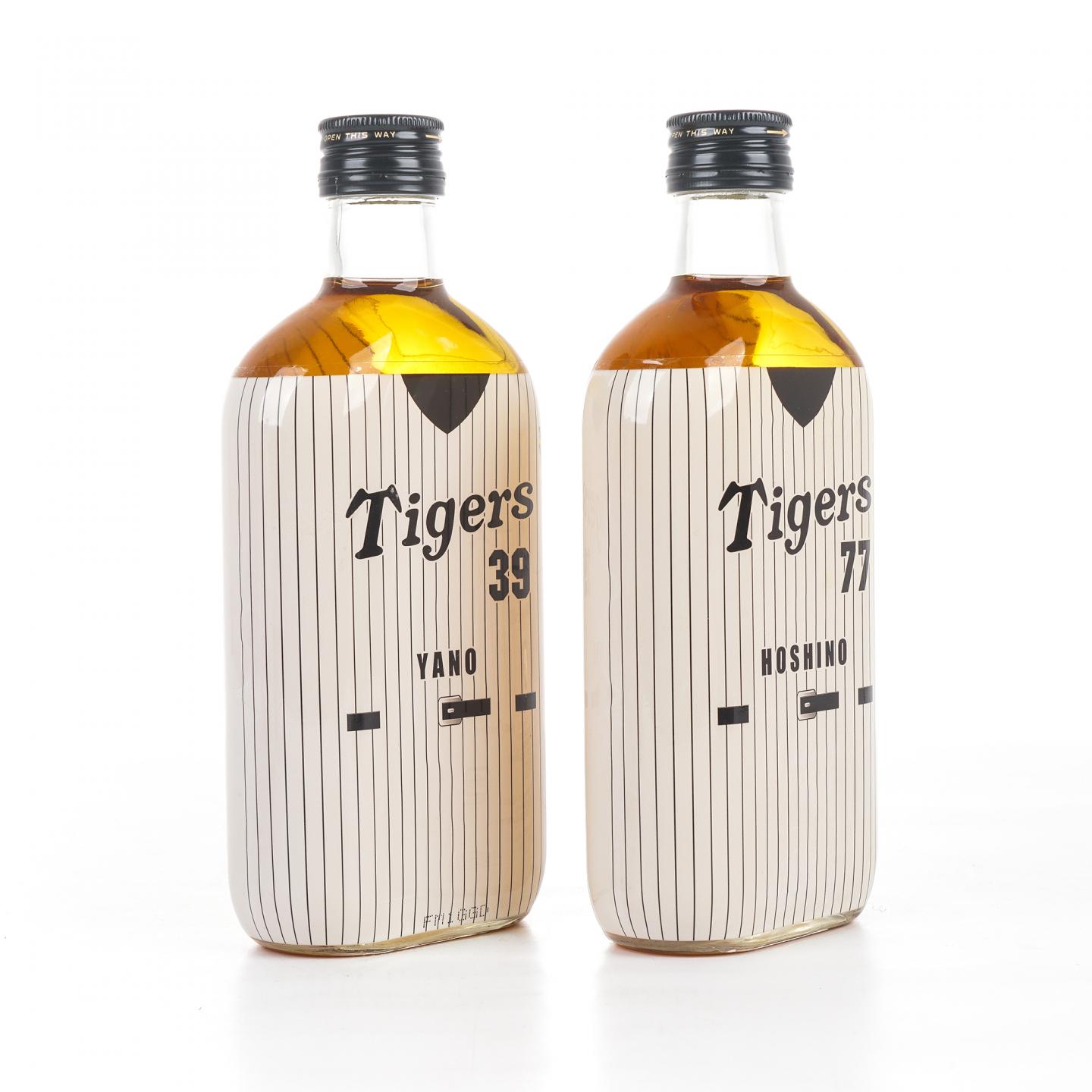 轻井泽 阪神虎队2003夺冠纪念 6/8/39/77号球员 5瓶组*360ml