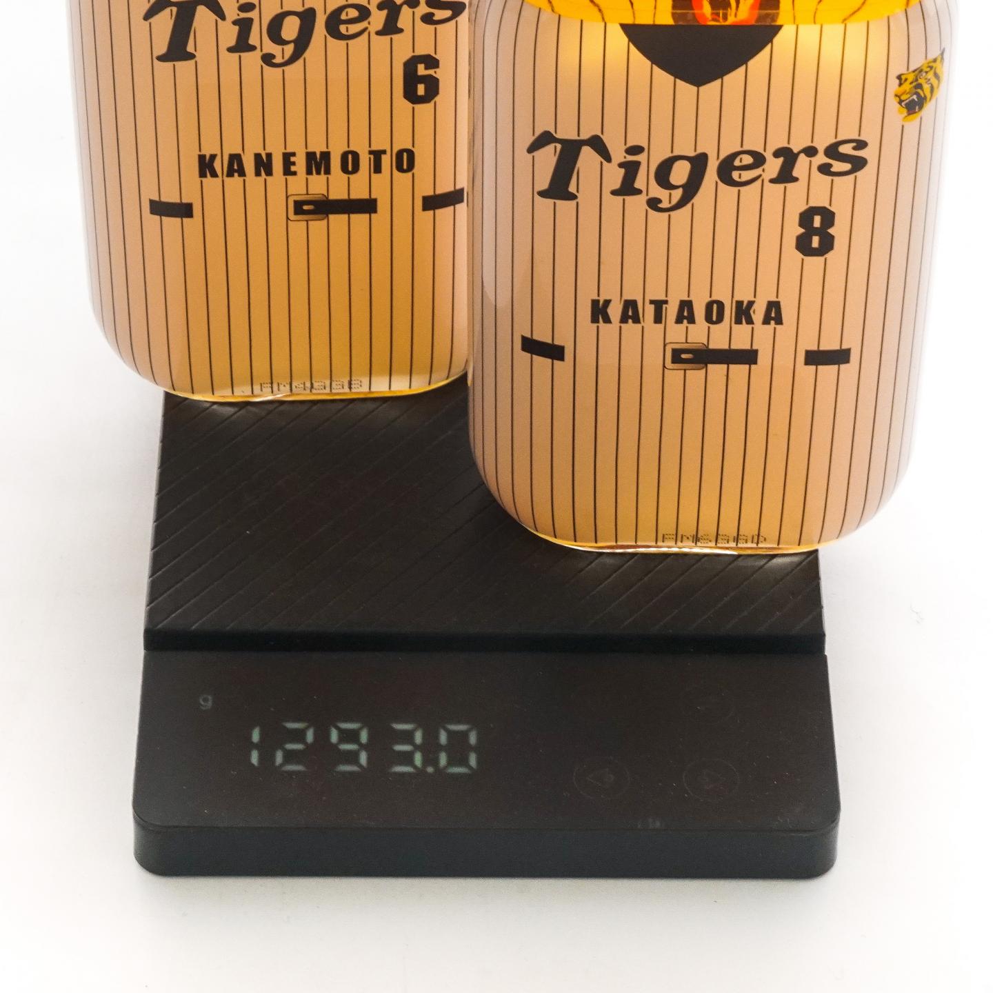 轻井泽 阪神虎队2003夺冠纪念 6/8/39/77号球员 5瓶组*360ml