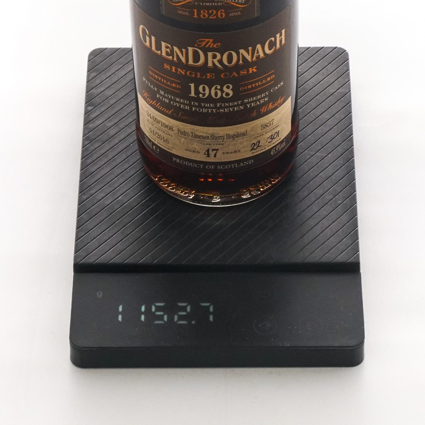 Glendronach 格兰多纳 47年 1968-2016 雪莉单桶#5837 国际版