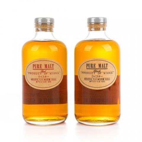 Nikka Red/Black Pure Malt 500ml*2瓶组