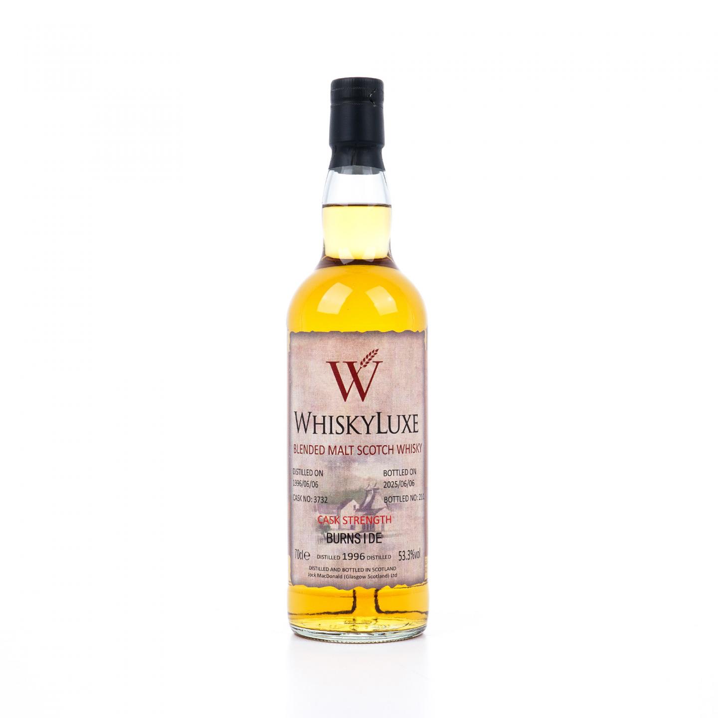 Burnside 1996-2025 百富汤匙桶#3732 Whiskyluxe 桶强