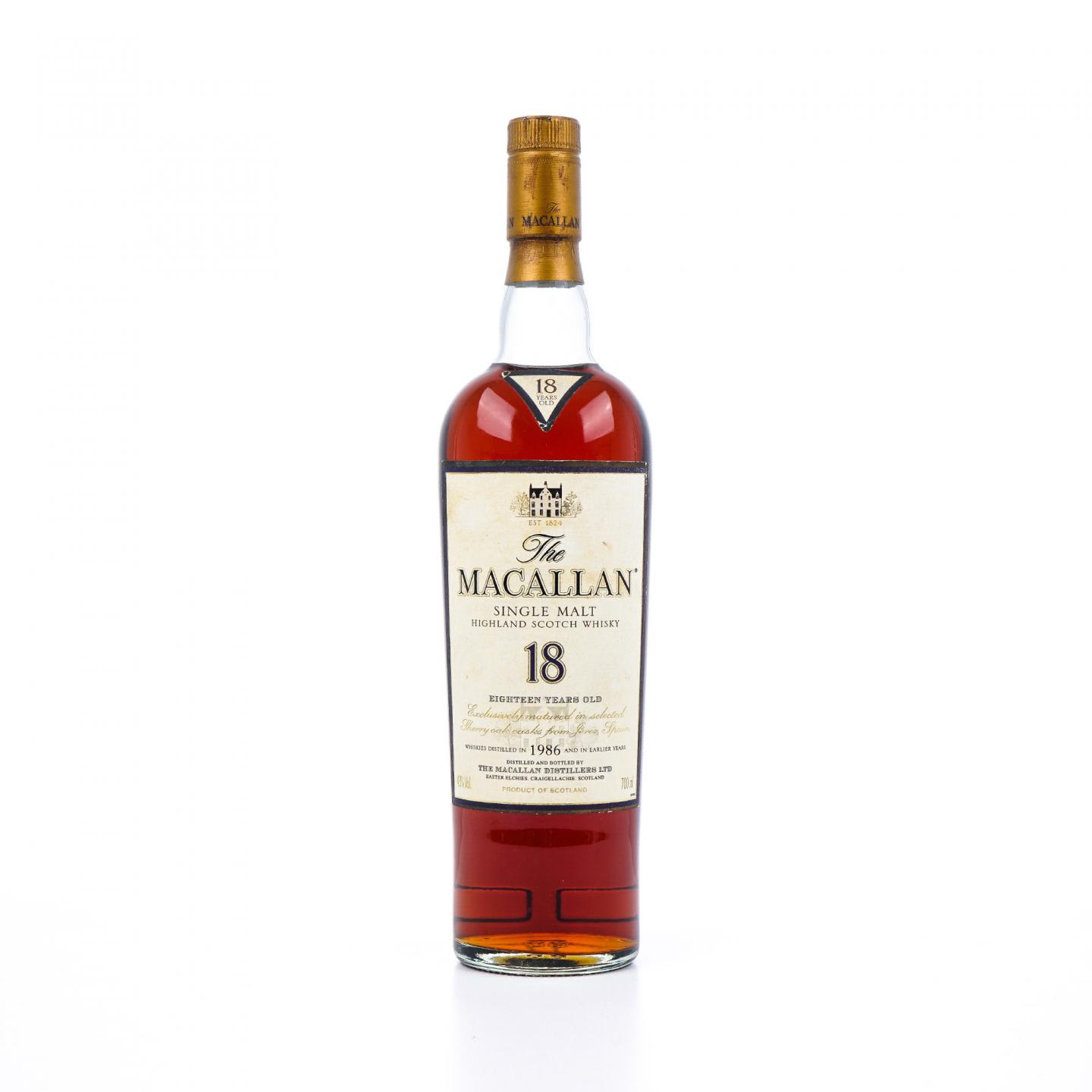 Macallan 麦卡伦 18年 1986 雪莉桶
