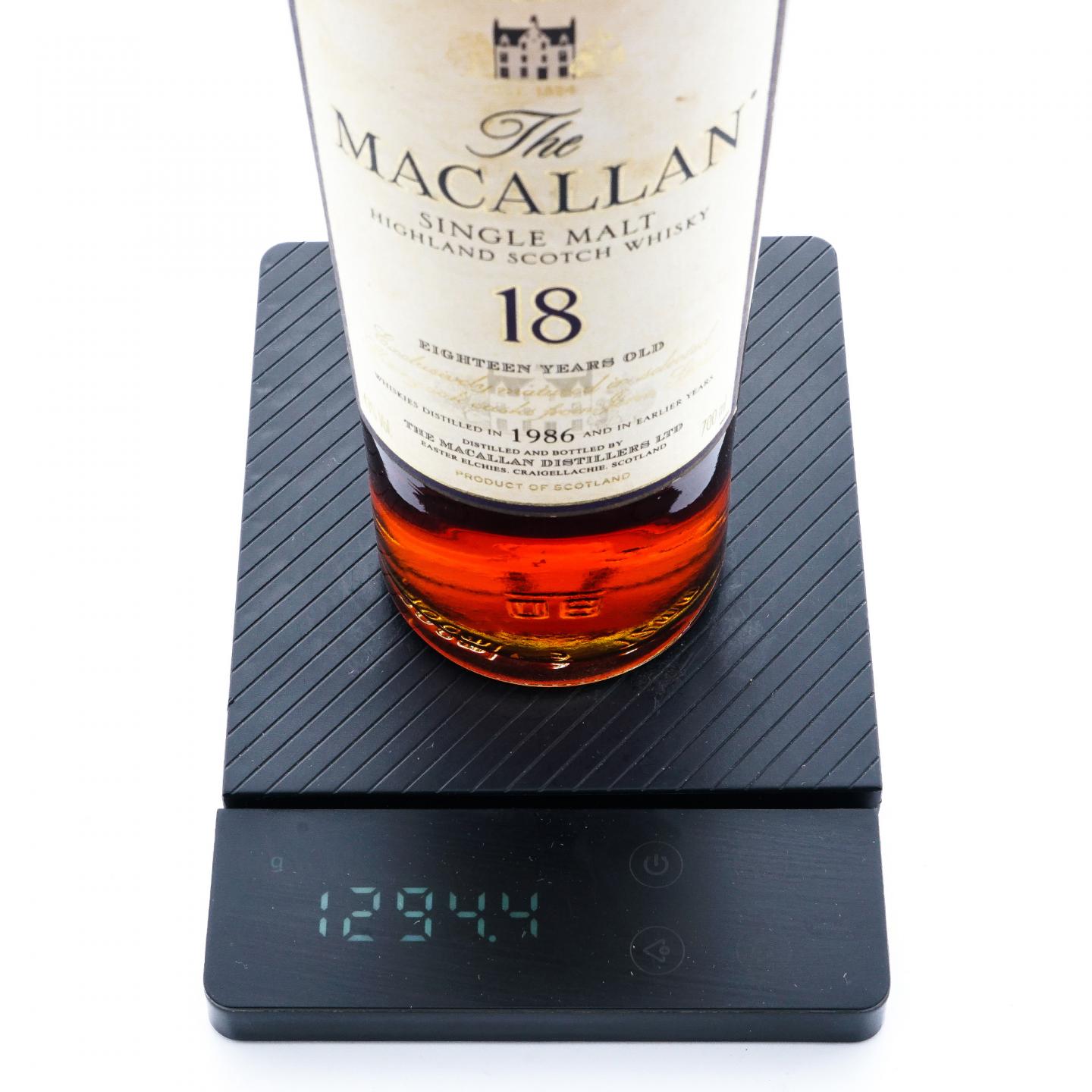 Macallan 麦卡伦 18年 1986 雪莉桶