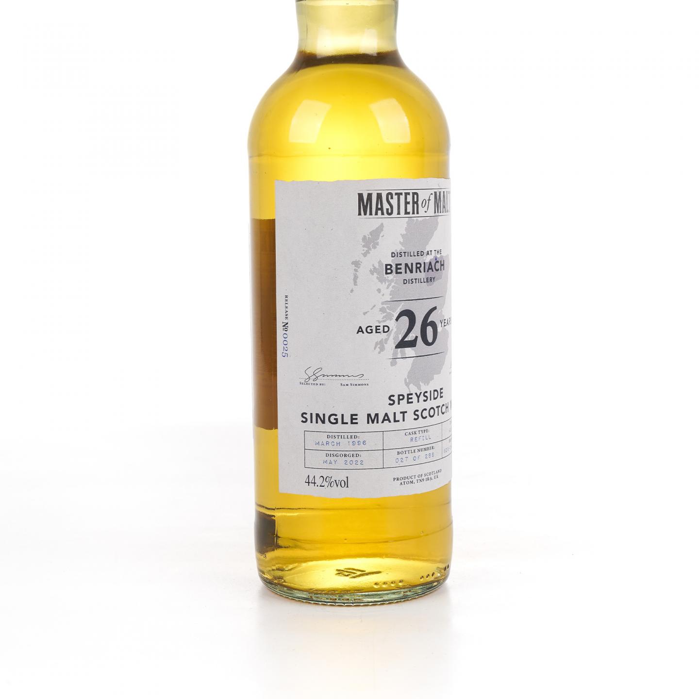 Benriach 本利亚克 26年 1996-2022 Master of Malt 700ml