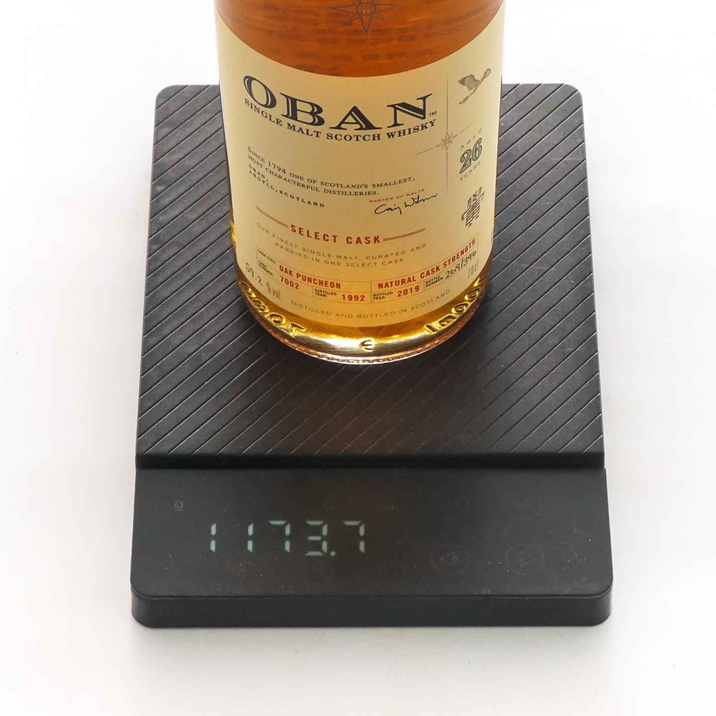 Oban 欧本 26年 1992-2019 星星标 COD 大师选桶 桶强 行货