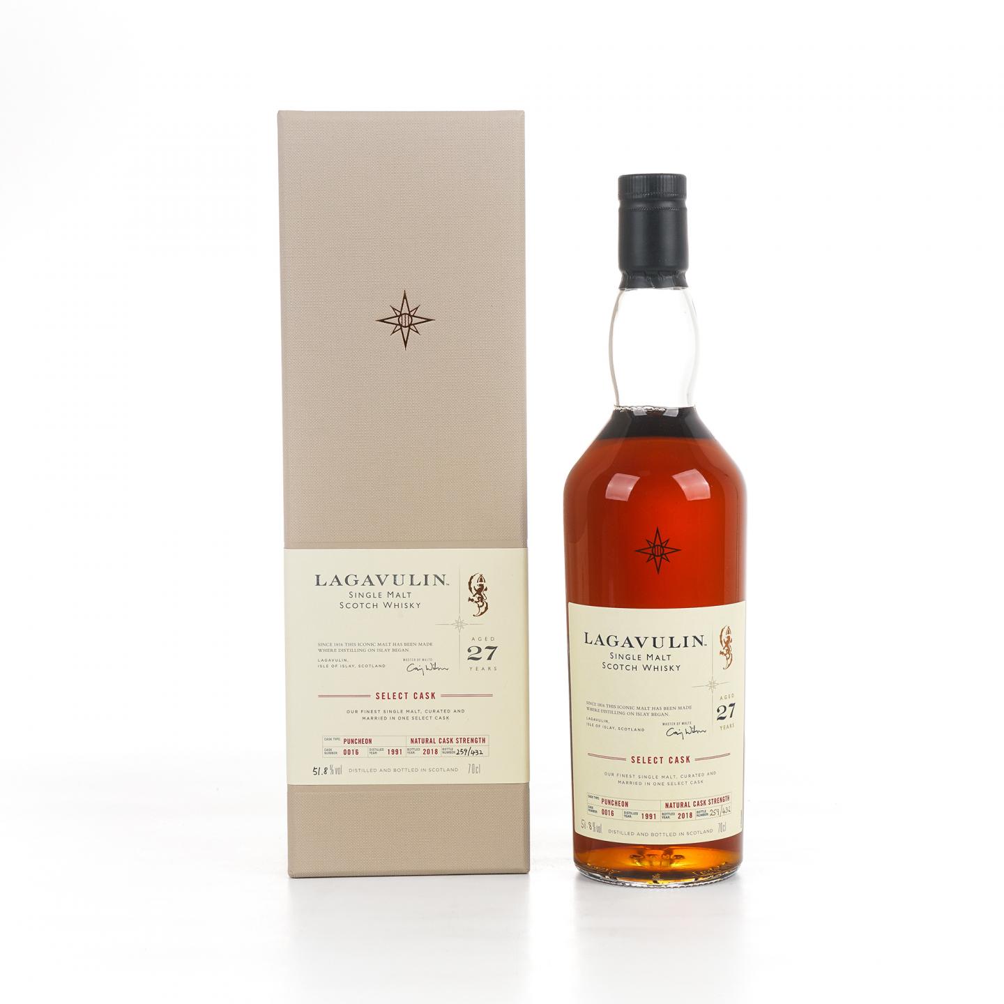 Lagavulin 乐加维林 27年 1991-2018 星星标 COD大师选桶 桶强