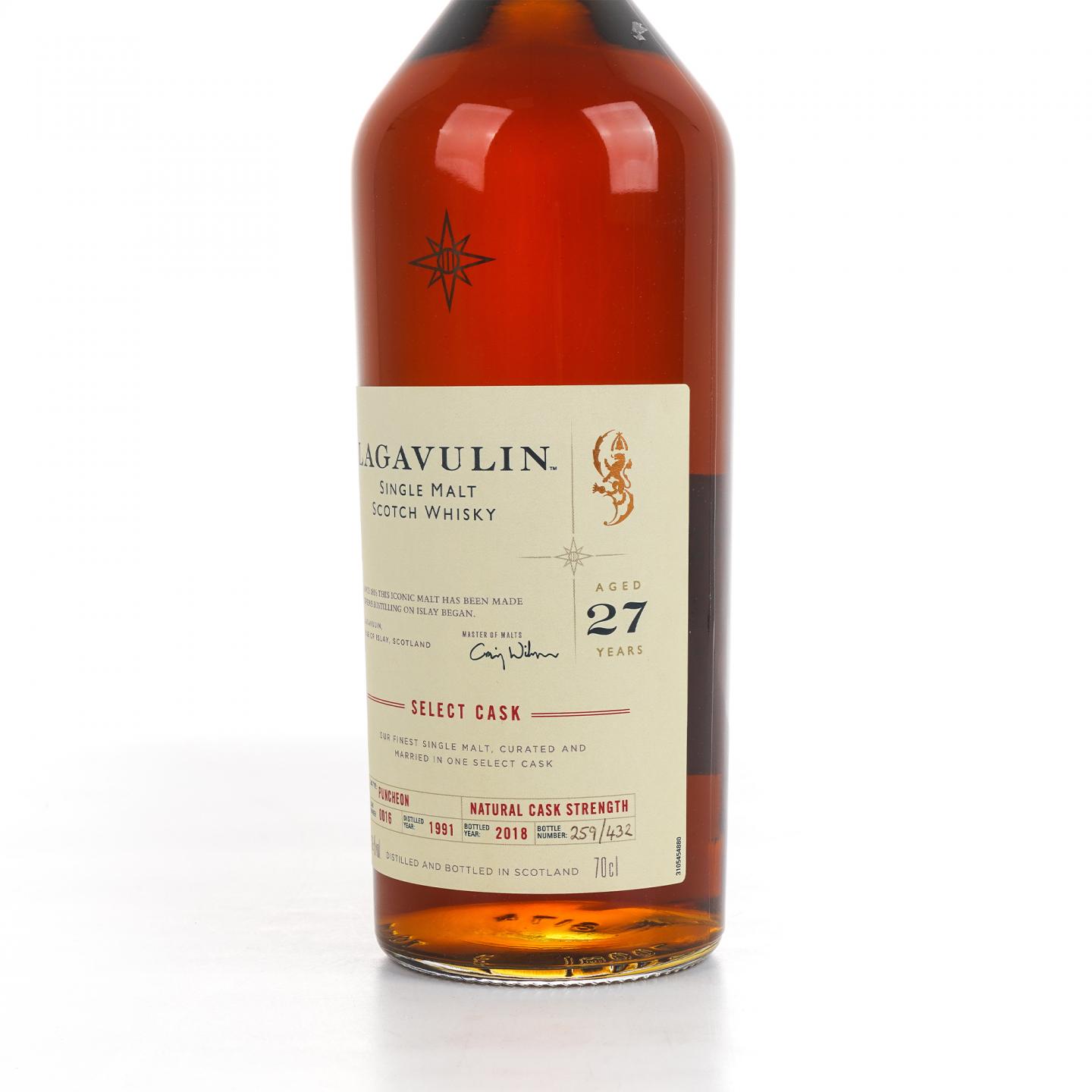 Lagavulin 乐加维林 27年 1991-2018 星星标 COD大师选桶 桶强