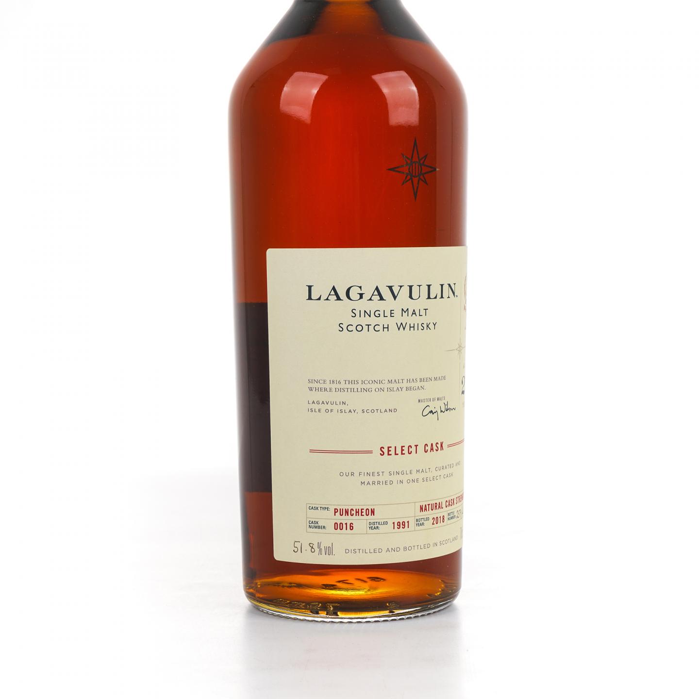 Lagavulin 乐加维林 27年 1991-2018 星星标 COD大师选桶 桶强