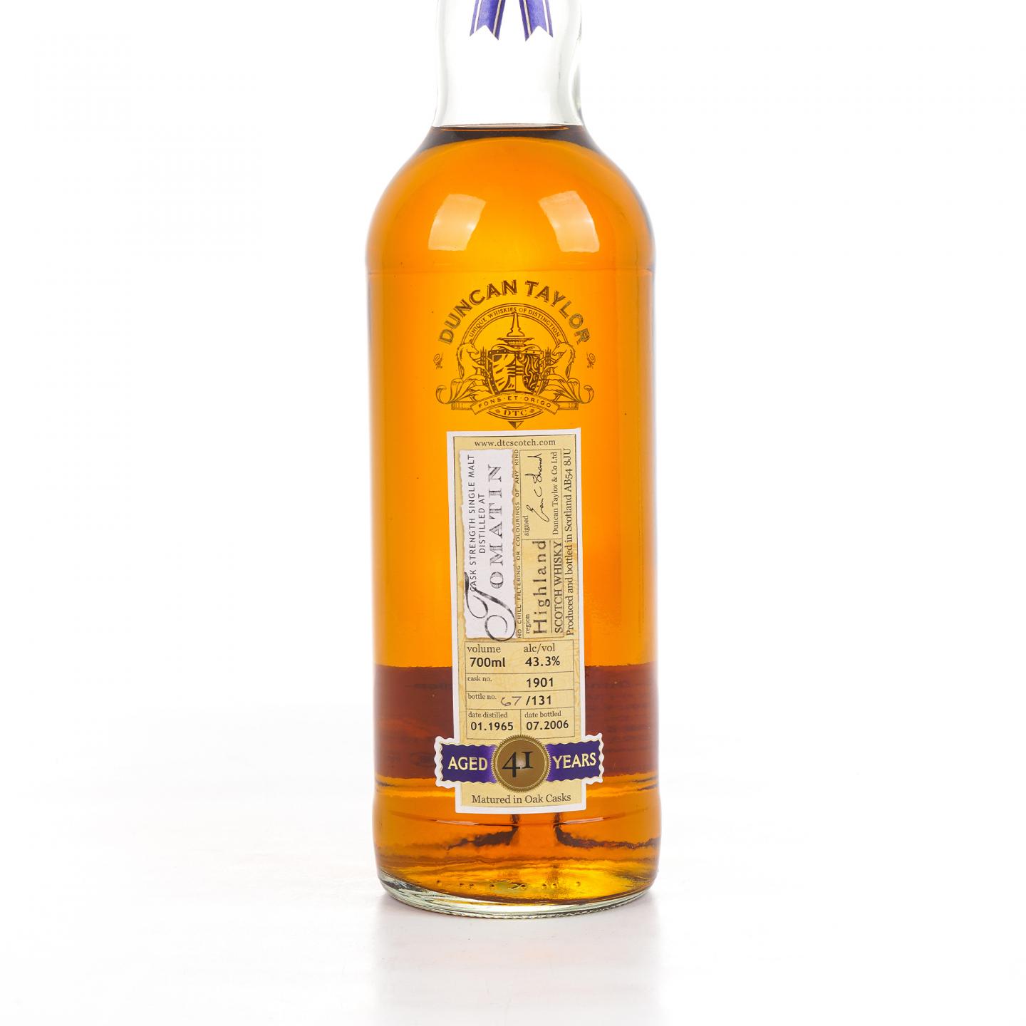 Tomatin 汤马丁 41年 1965-2006 桶强 DT