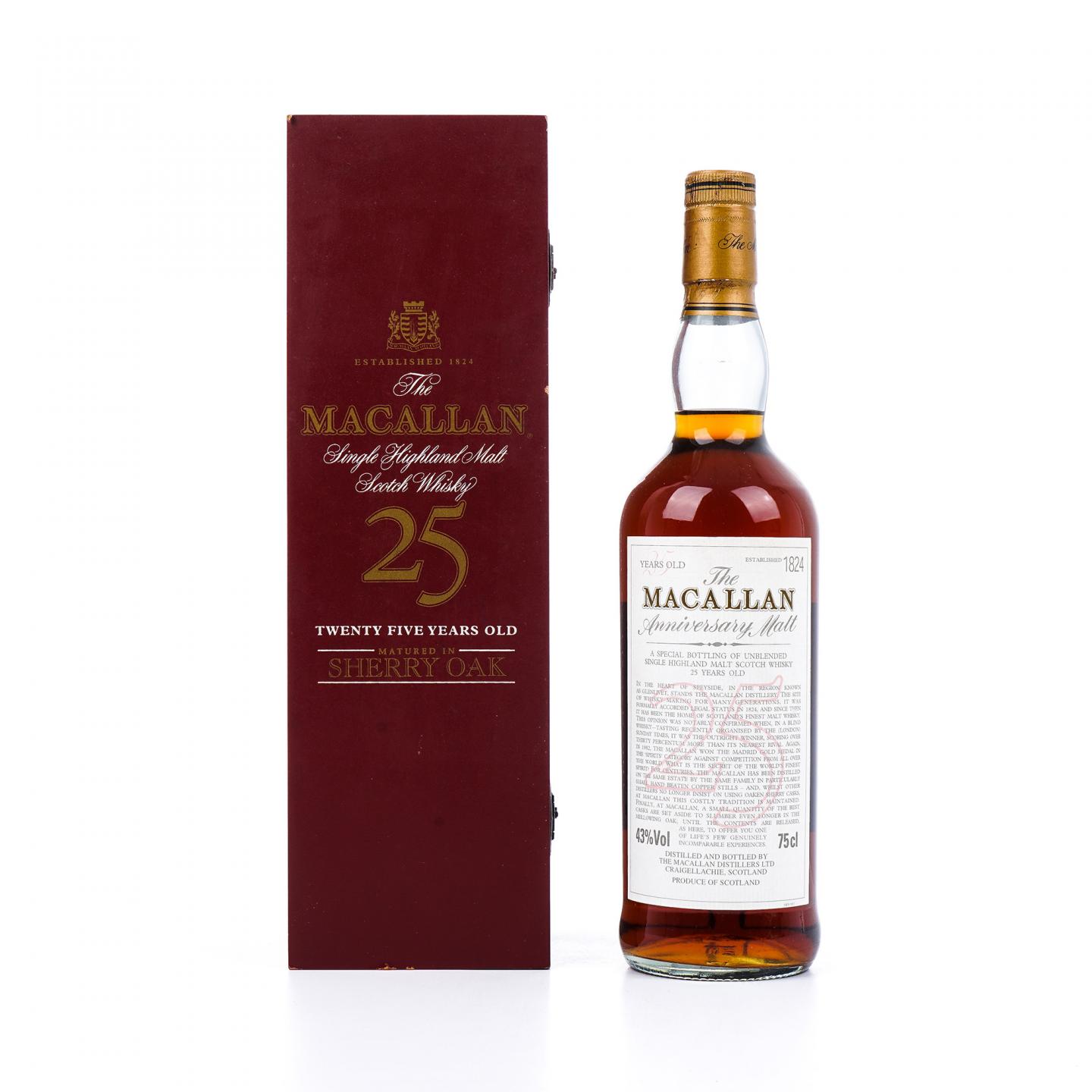 Macallan 麦卡伦 25年 Anniversary Malt 750ml