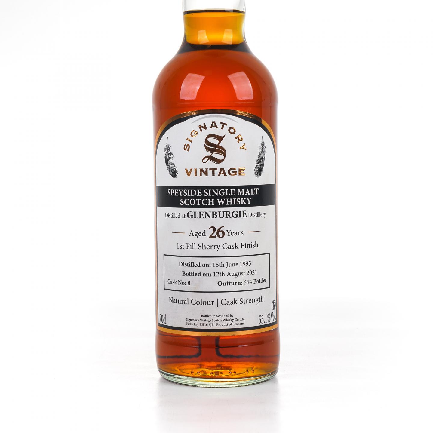 Glenburgie 格兰伯奇 26年 1995-2021 雪莉桶后熟 SV