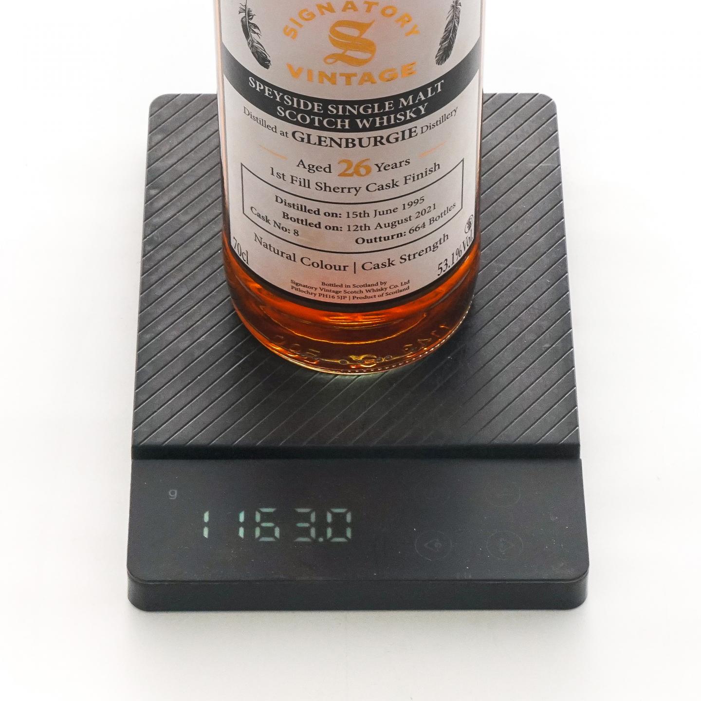 Glenburgie 格兰伯奇 26年 1995-2021 雪莉桶后熟 SV