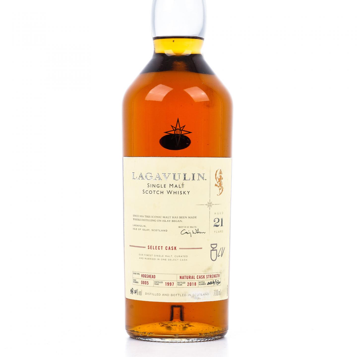 Lagavulin 乐加维林 21年 1997-2018 大师选桶 COD #0005 非原盒