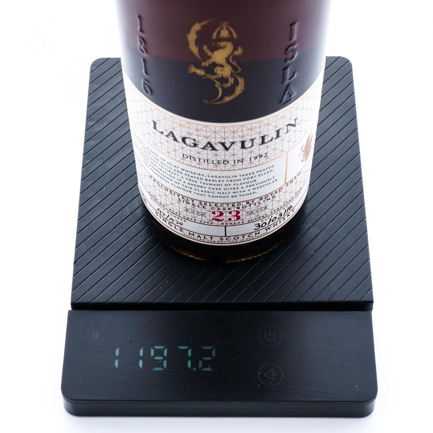 Lagavulin 乐加维林 23年 1992-2016 赵波尧选桶 COD