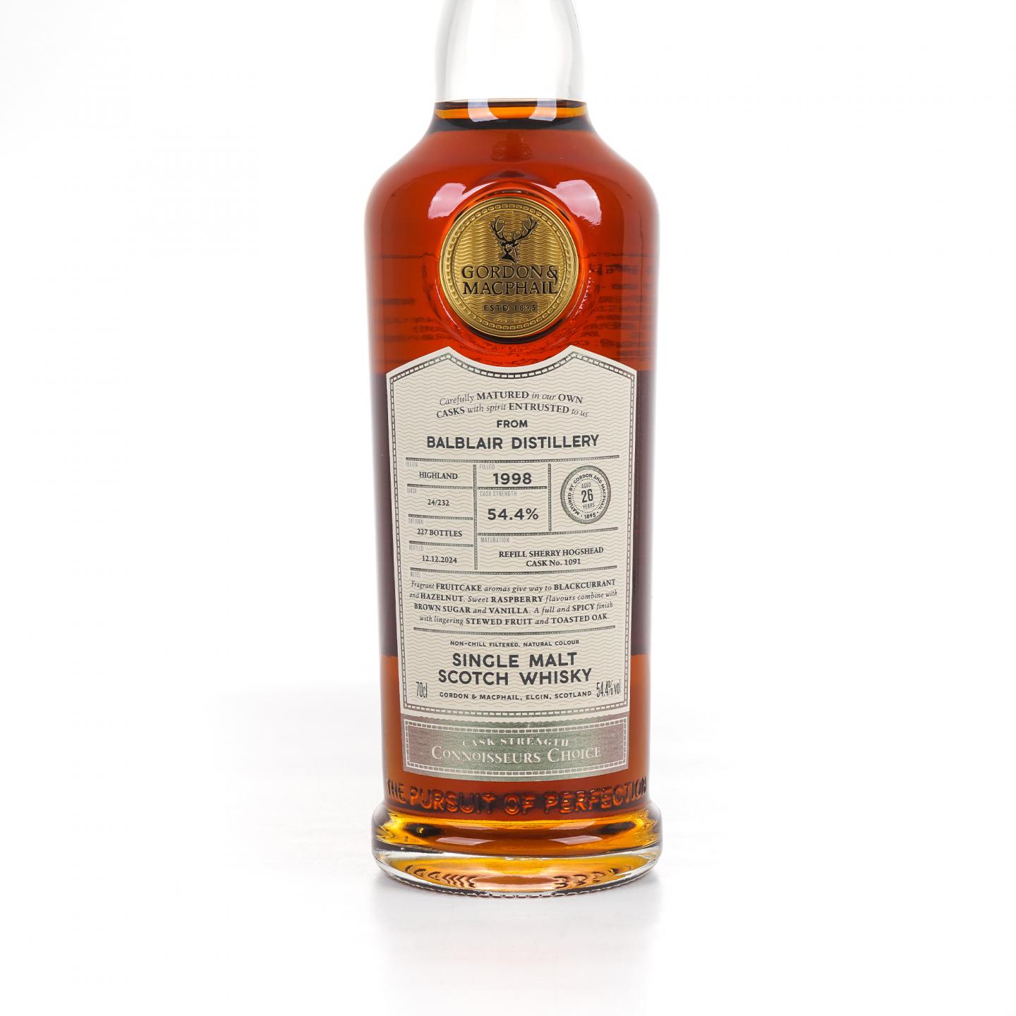 Balblair 巴布莱尔 26年 1998-2024 GM鉴赏家之选 雪莉桶#1091