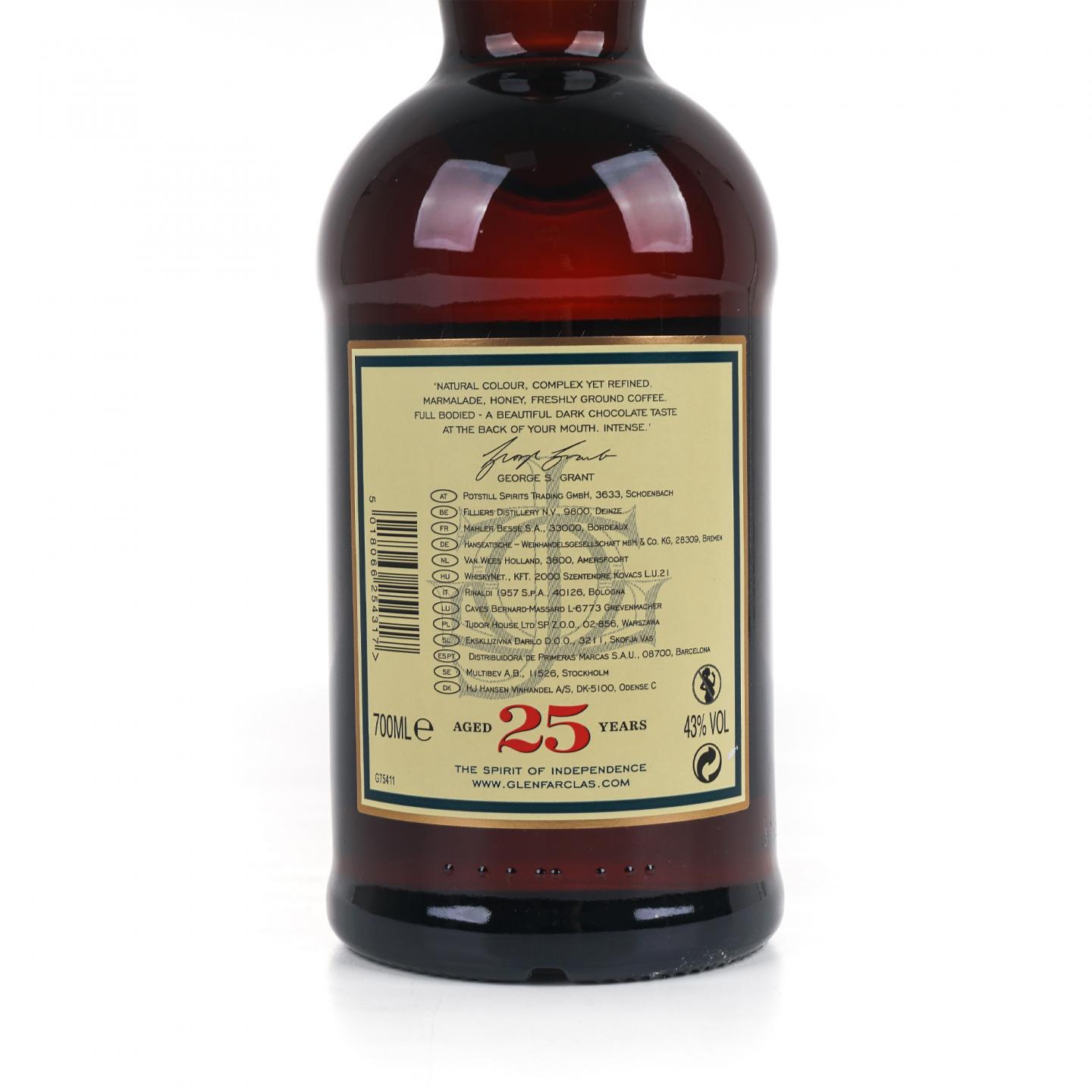 Glenfarclas 格兰花格 25年 单一麦芽 圆筒礼盒 43%