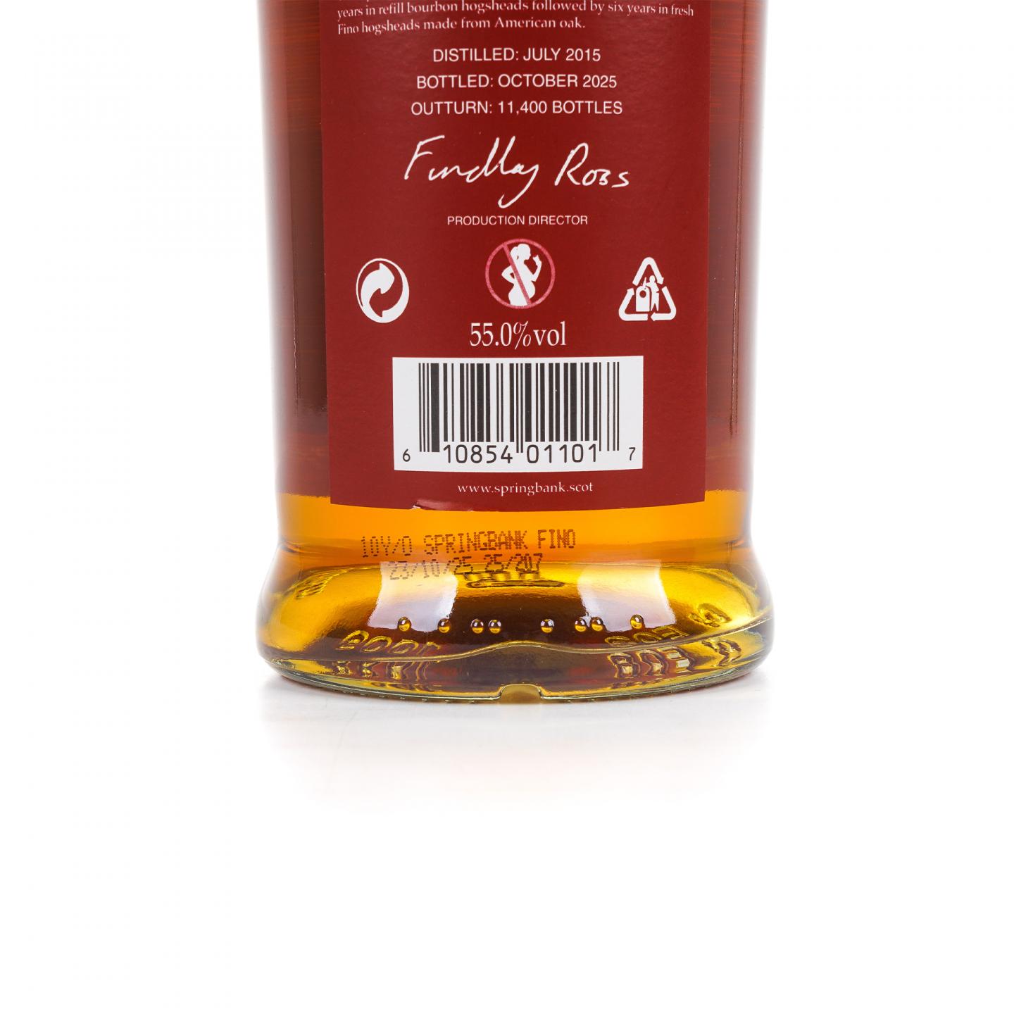 Springbank 云顶 10年 2015-2025 55%Vol.