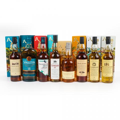 帝亚吉欧 八大菜系风味臻选威士忌 全套8支组