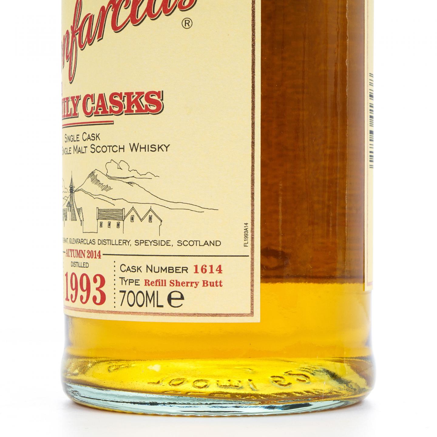 Glenfarclas 格兰花格 1993-2014 家族桶 雪莉单桶#1614