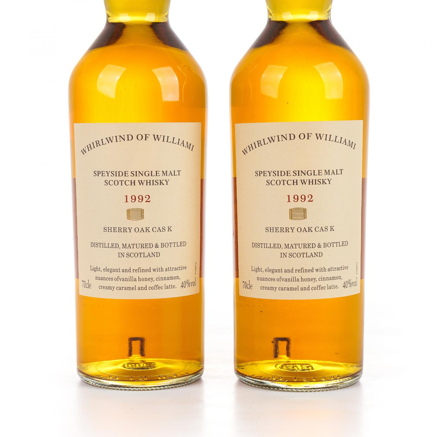 秘密斯佩塞 1992 Whirlwind of Williami 雪莉桶 单麦 2支组