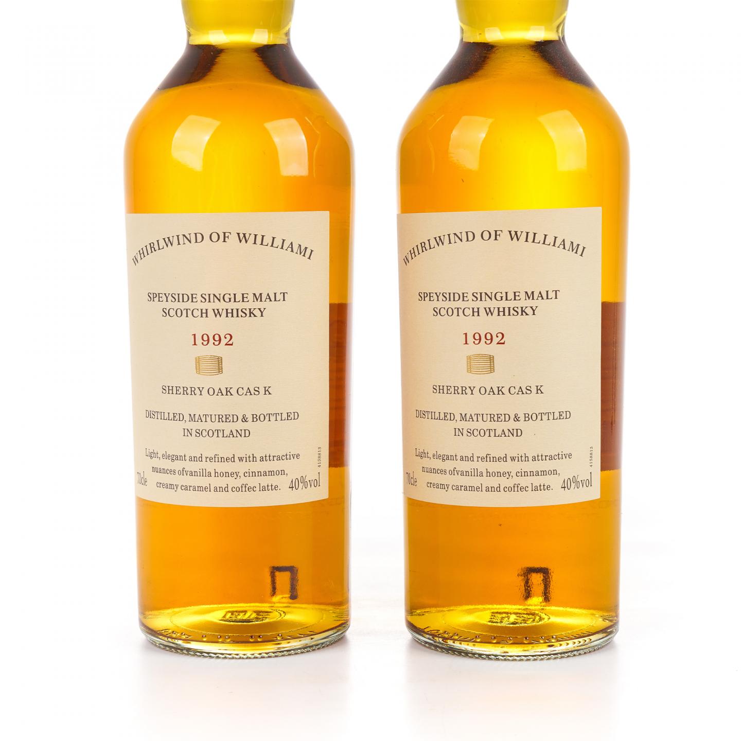 秘密斯佩塞 1992 Whirlwind of Williami 雪莉桶 单麦 2支组