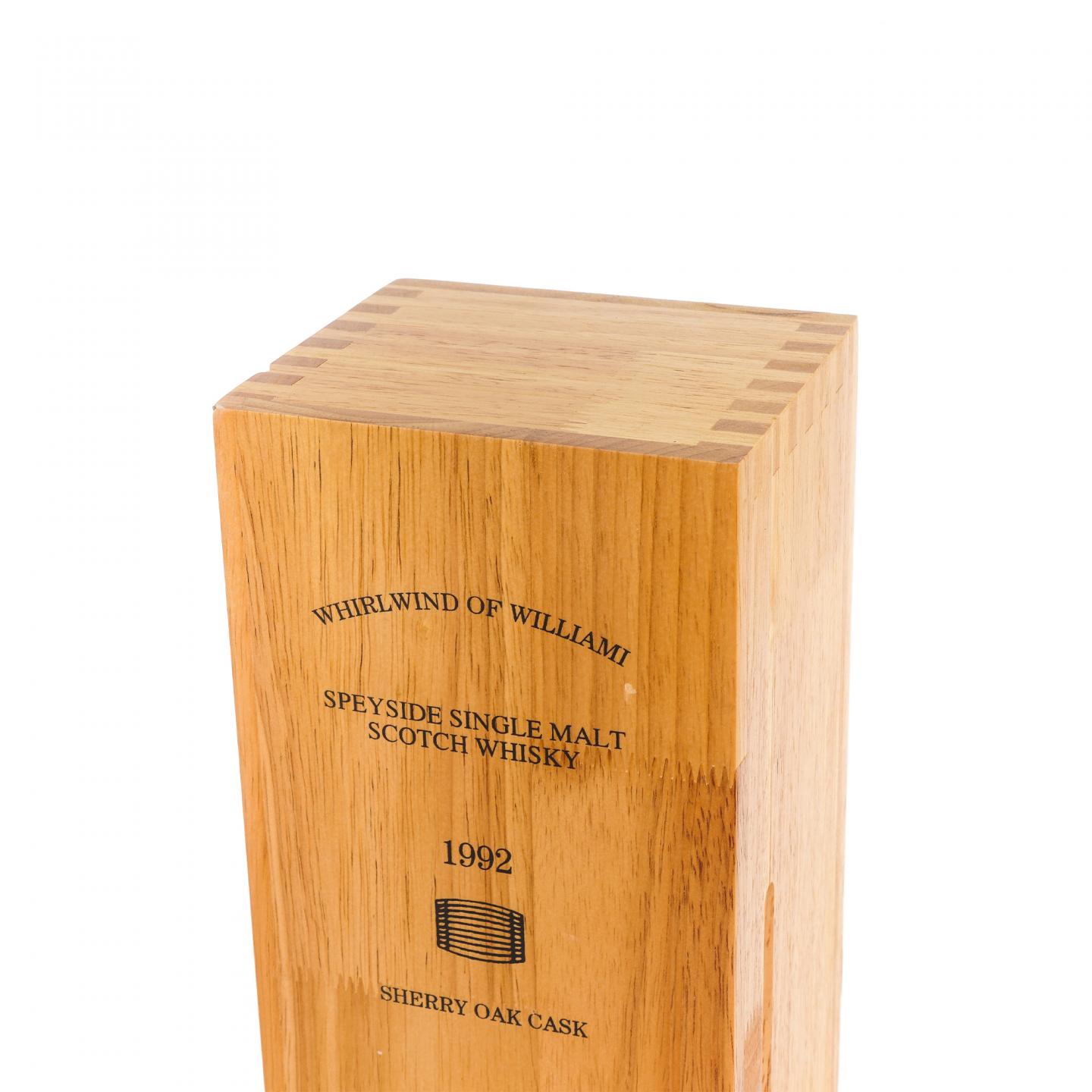 秘密斯佩塞 1992 Whirlwind of Williami 雪莉桶 单麦 2支组