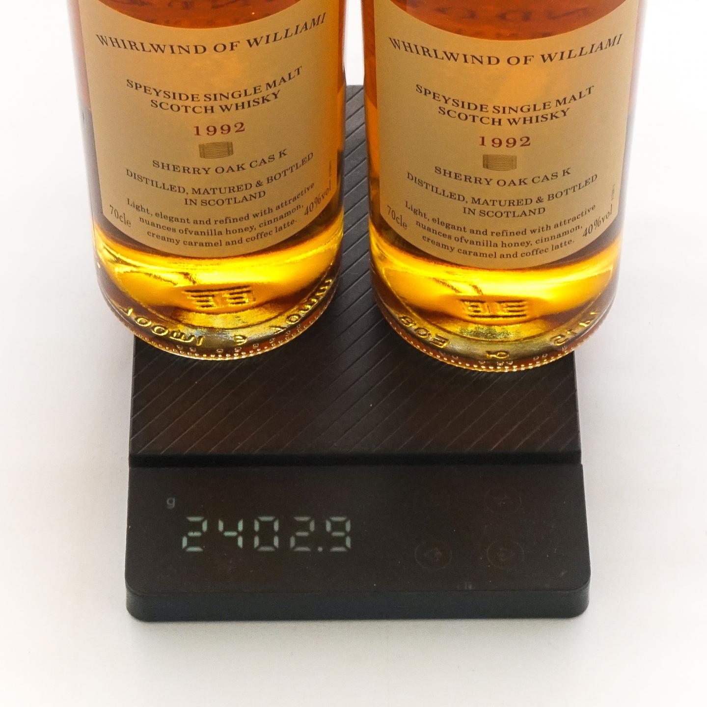 秘密斯佩塞 1992 Whirlwind of Williami 雪莉桶 单麦 2支组