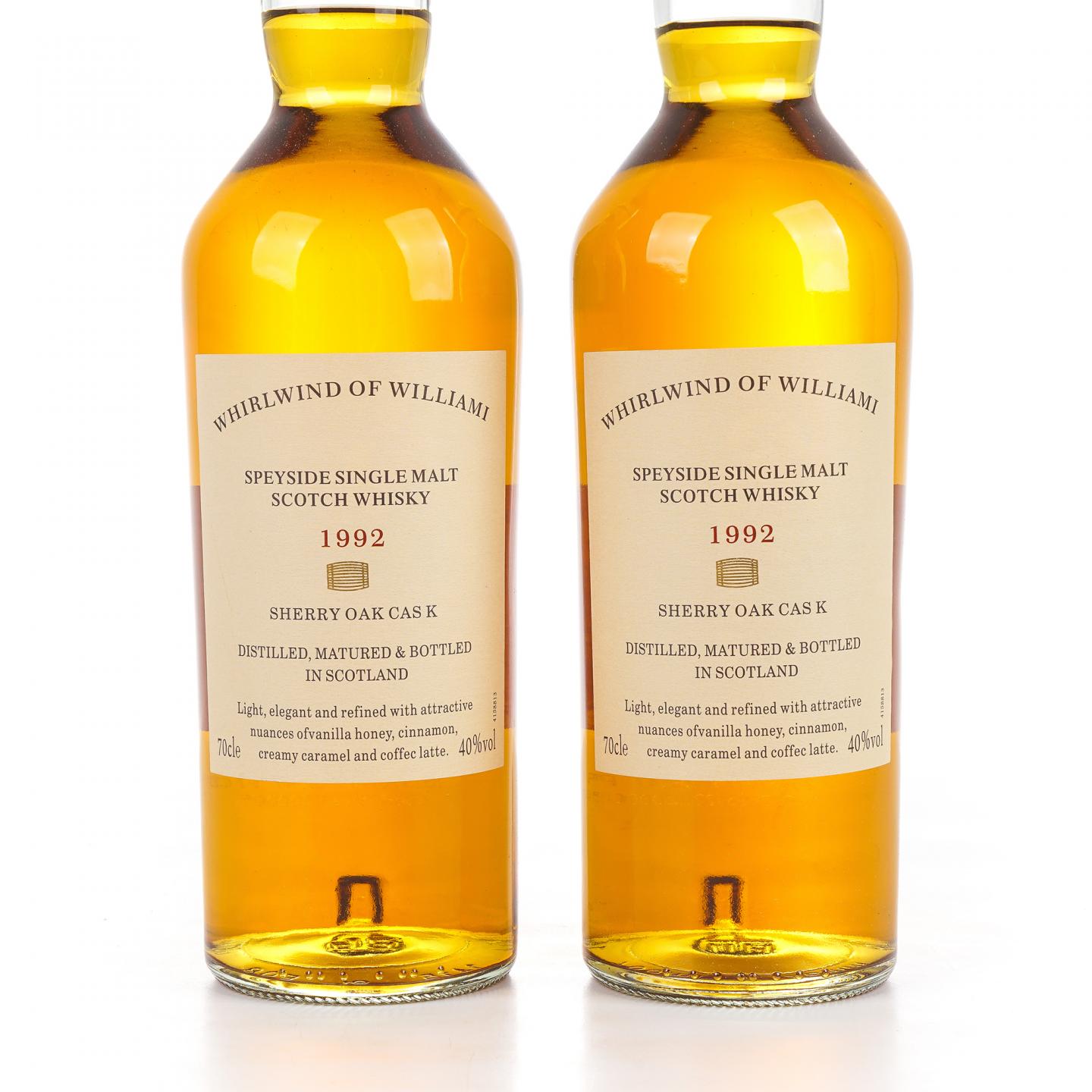 秘密斯佩塞 1992 Whirlwind of Williami 雪莉桶 2支组 单麦