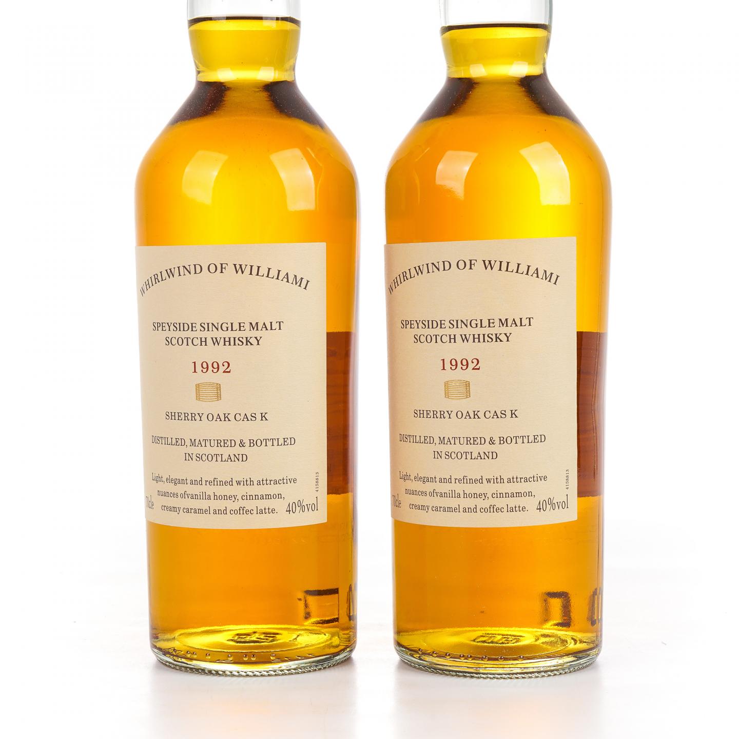 秘密斯佩塞 1992 Whirlwind of Williami 雪莉桶 2支组 单麦