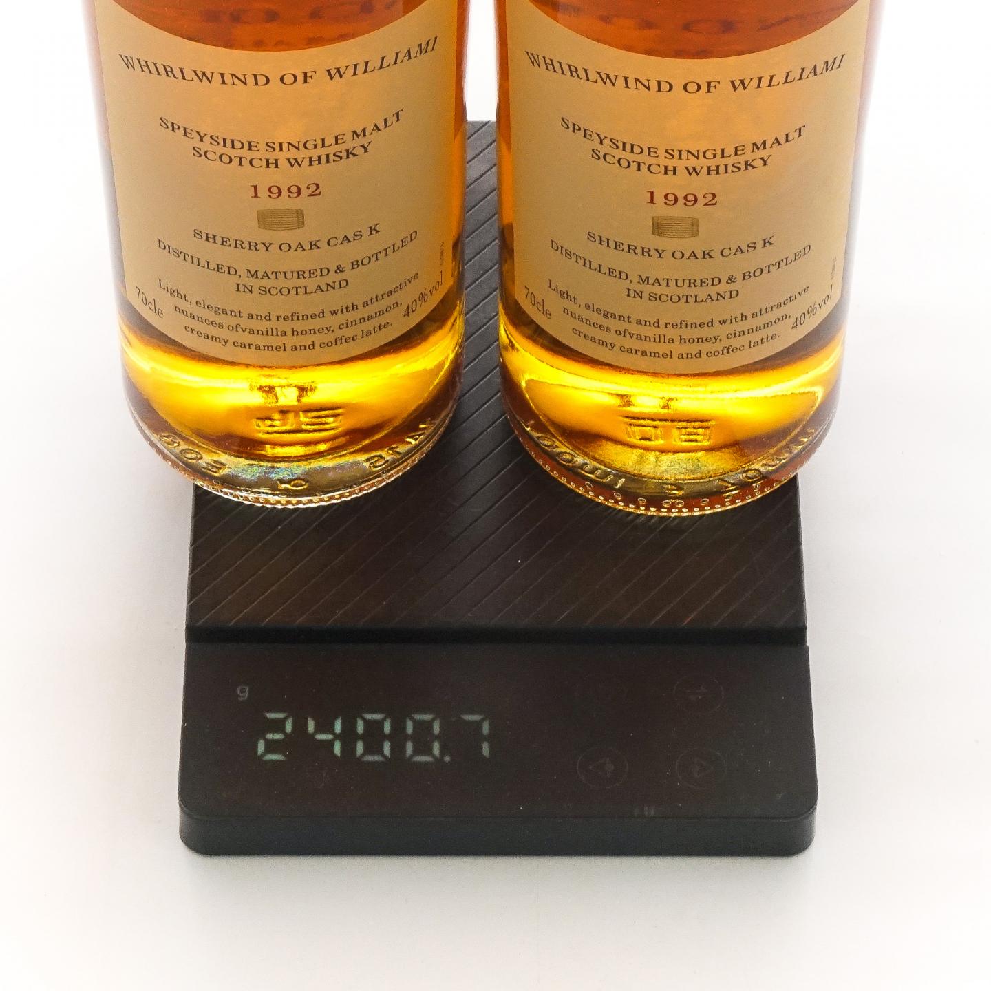 秘密斯佩塞 1992 Whirlwind of Williami 雪莉桶 2支组 单麦