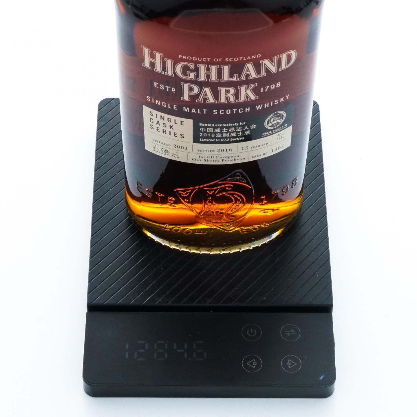 Highland Park 高原骑士 15年 2003-2018 单桶#1305
