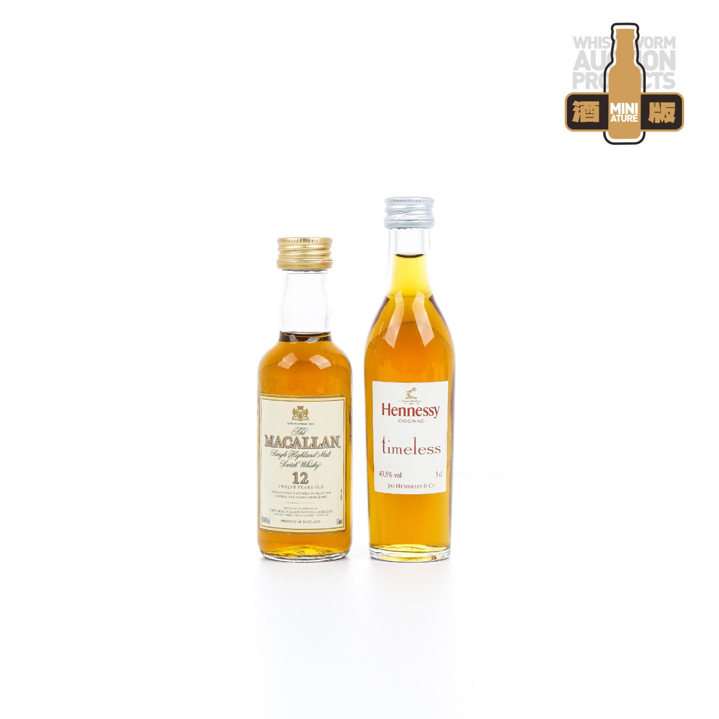 【酒版】麦卡伦 12年/ 轩尼诗 Timeless 50ml*2