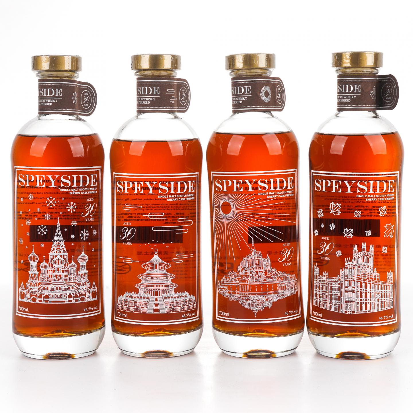 秘密斯佩塞 30年 春夏秋冬全套 4瓶组*700ML