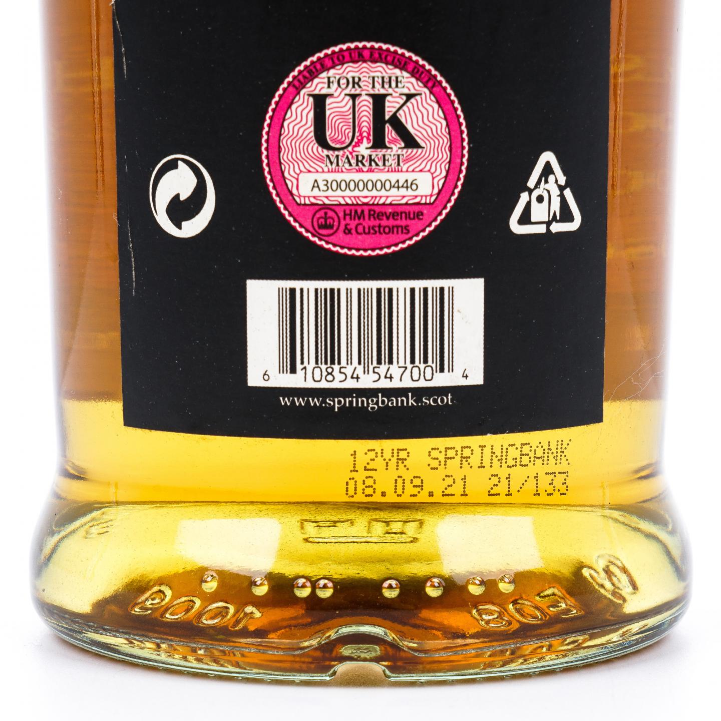 Springbank 云顶 12年 2021 桶强 55.9% UK