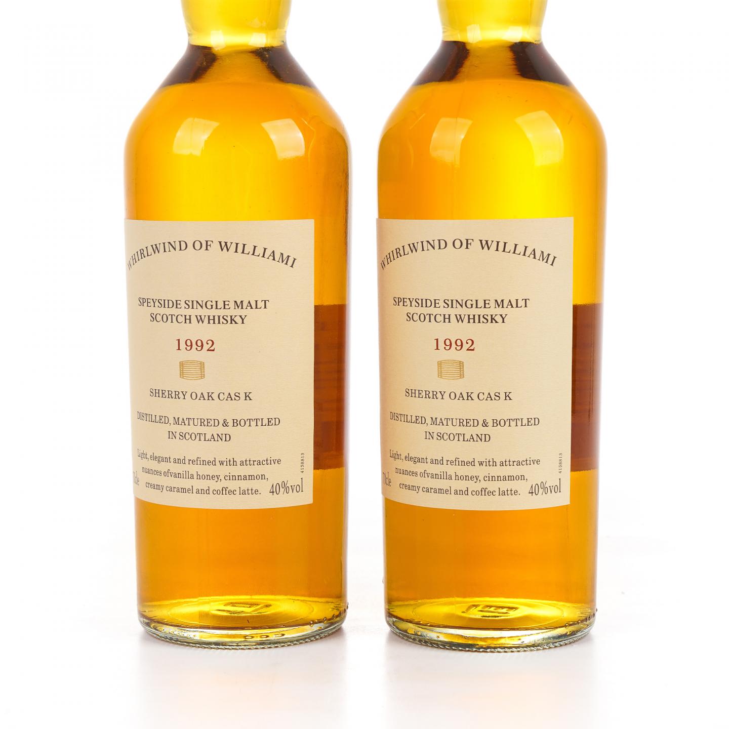 秘密斯佩塞 1992 Whirlwind of Williami 雪莉桶 2支组 单麦