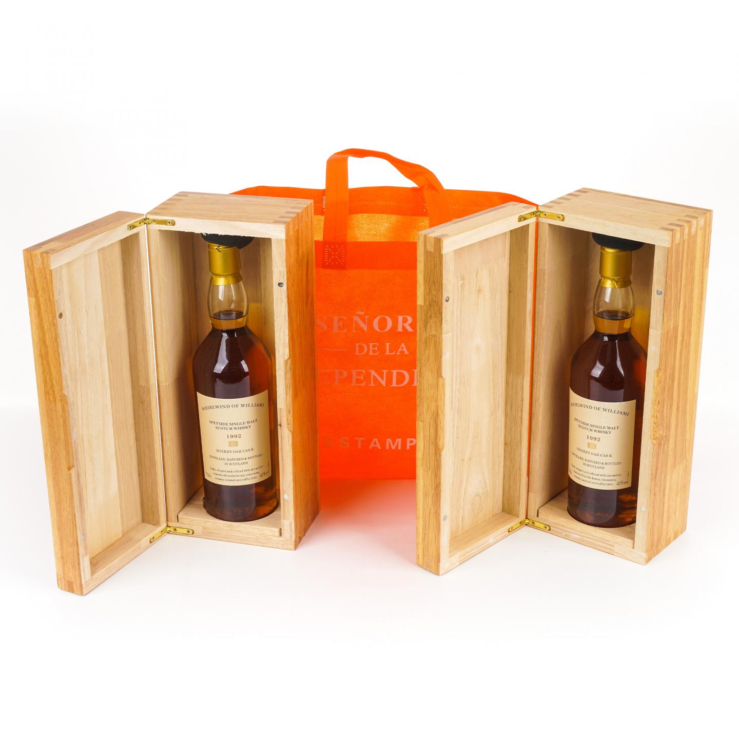 秘密斯佩塞 1992 Whirlwind of Williami 雪莉桶 2瓶组 单麦