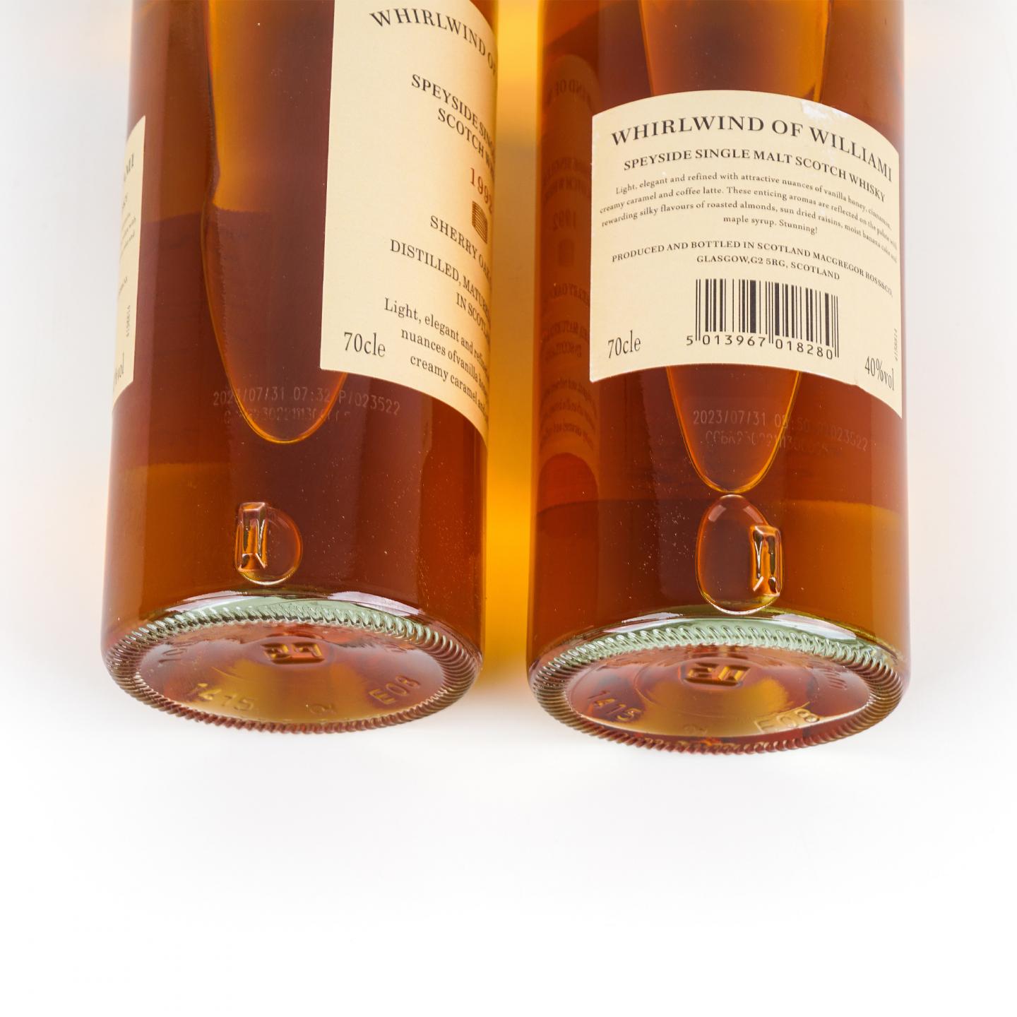 秘密斯佩塞 1992 Whirlwind of Williami 雪莉桶 2瓶组 单麦