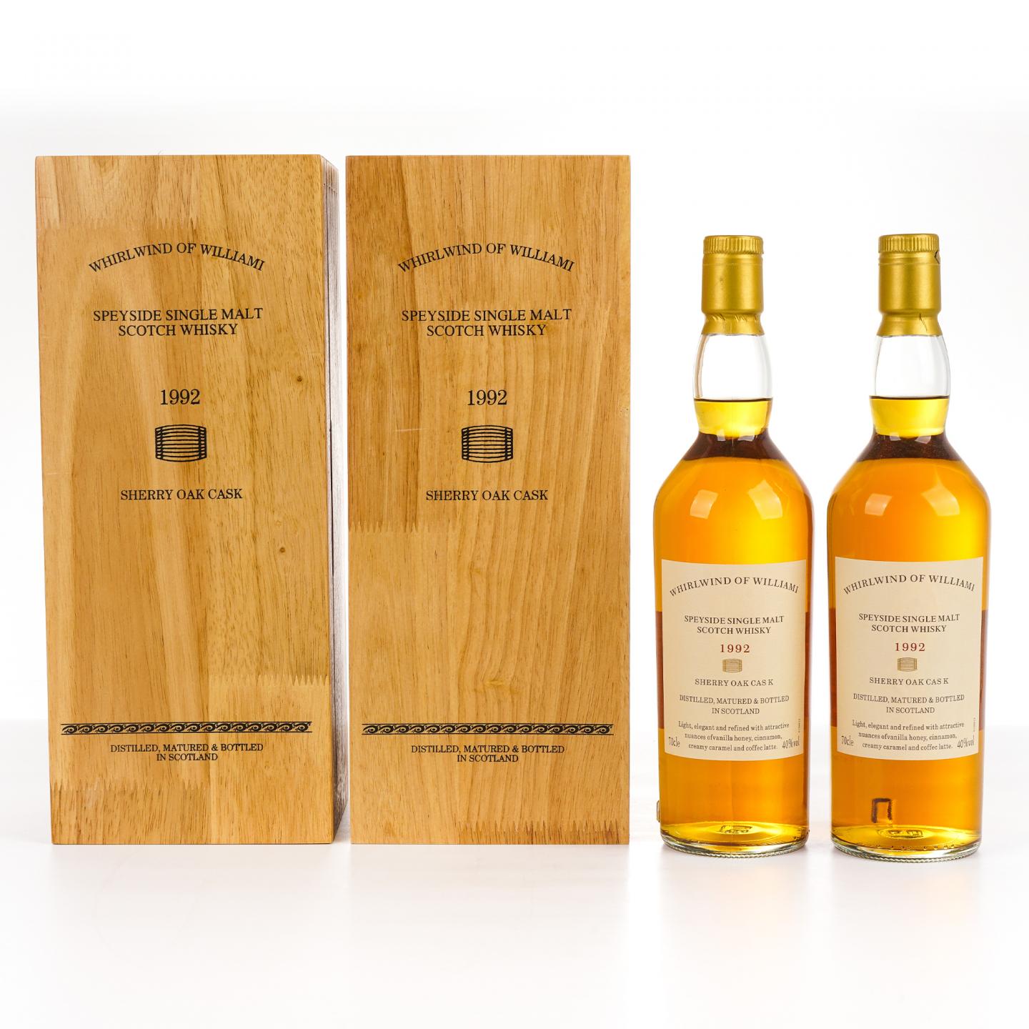 秘密斯佩塞 1992 Whirlwind of Williami 雪莉桶 单麦 2瓶组