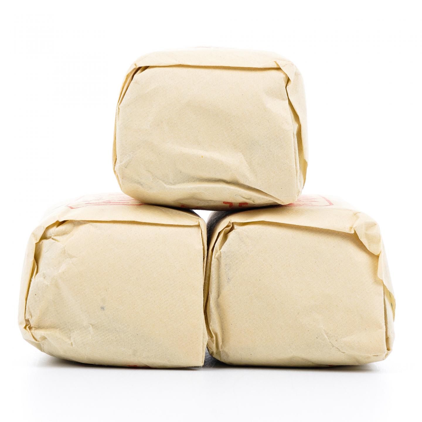 上世纪九十年代 中茶公司出口金记茶行 甲级玉井流香 3包*50克