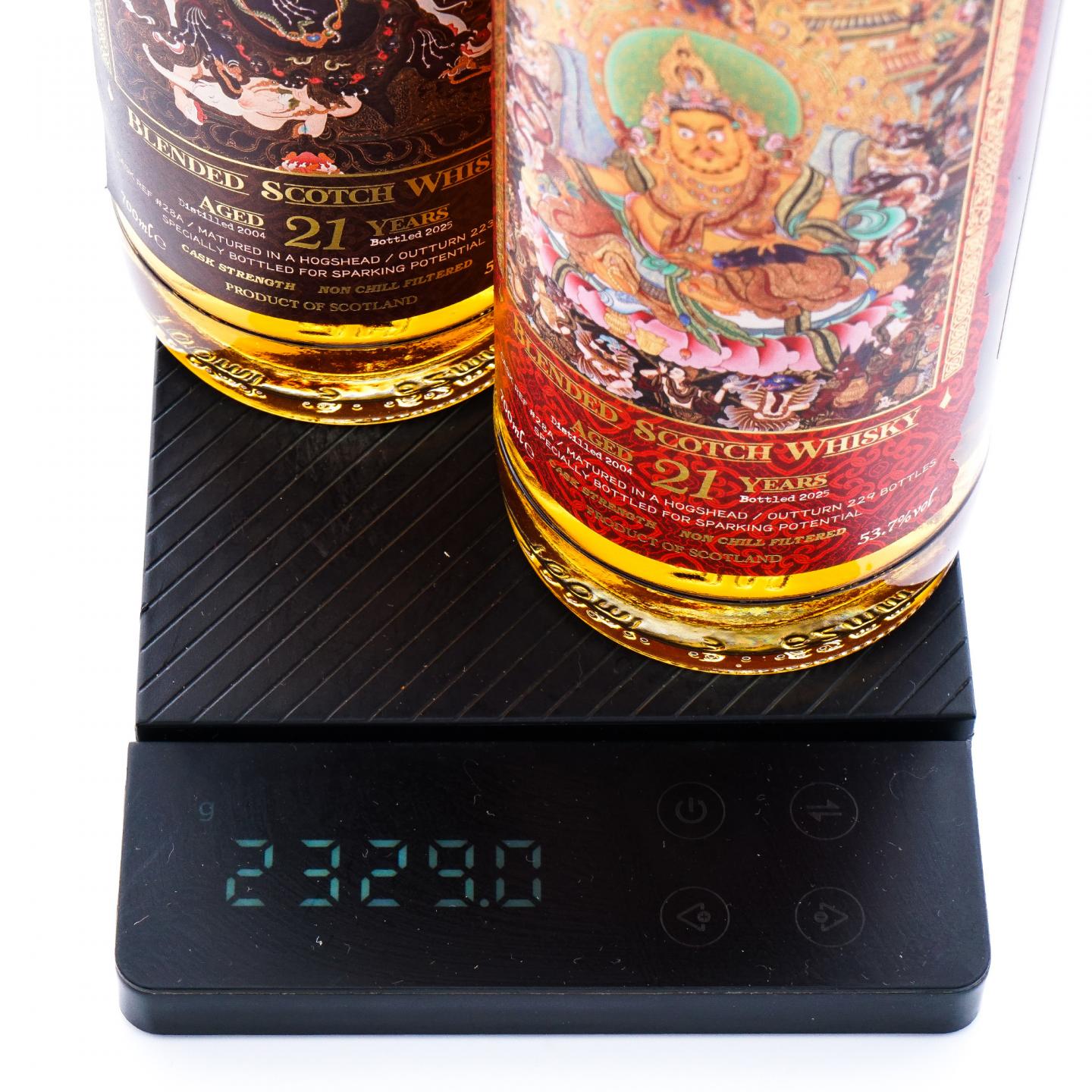 苏格兰调和威士忌 21年 2004-2025 馆藏唐卡艺术系列 桶强 2瓶组*700ml