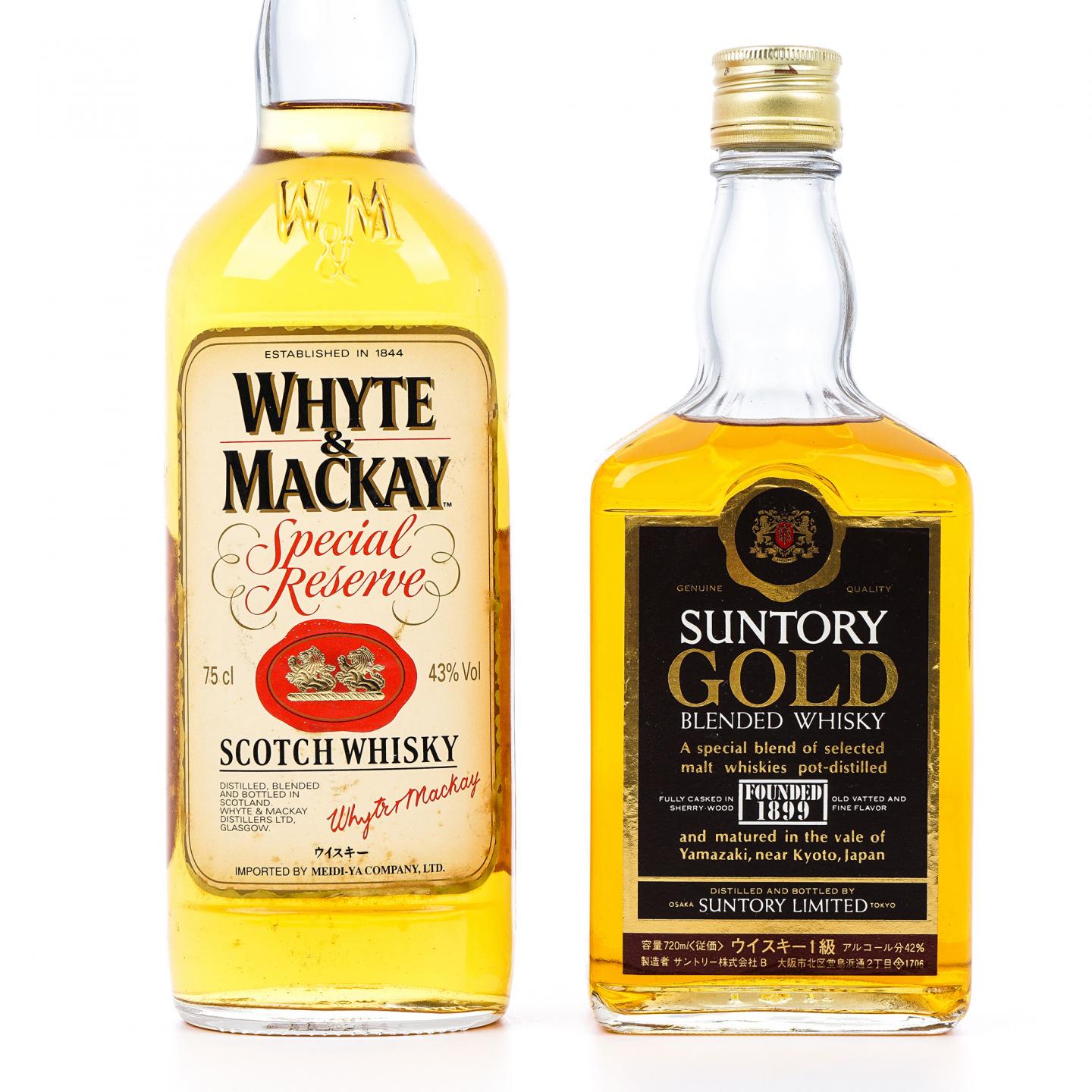 三得利 Gold/Whyte & Mackay 720ml+750ml 2支组