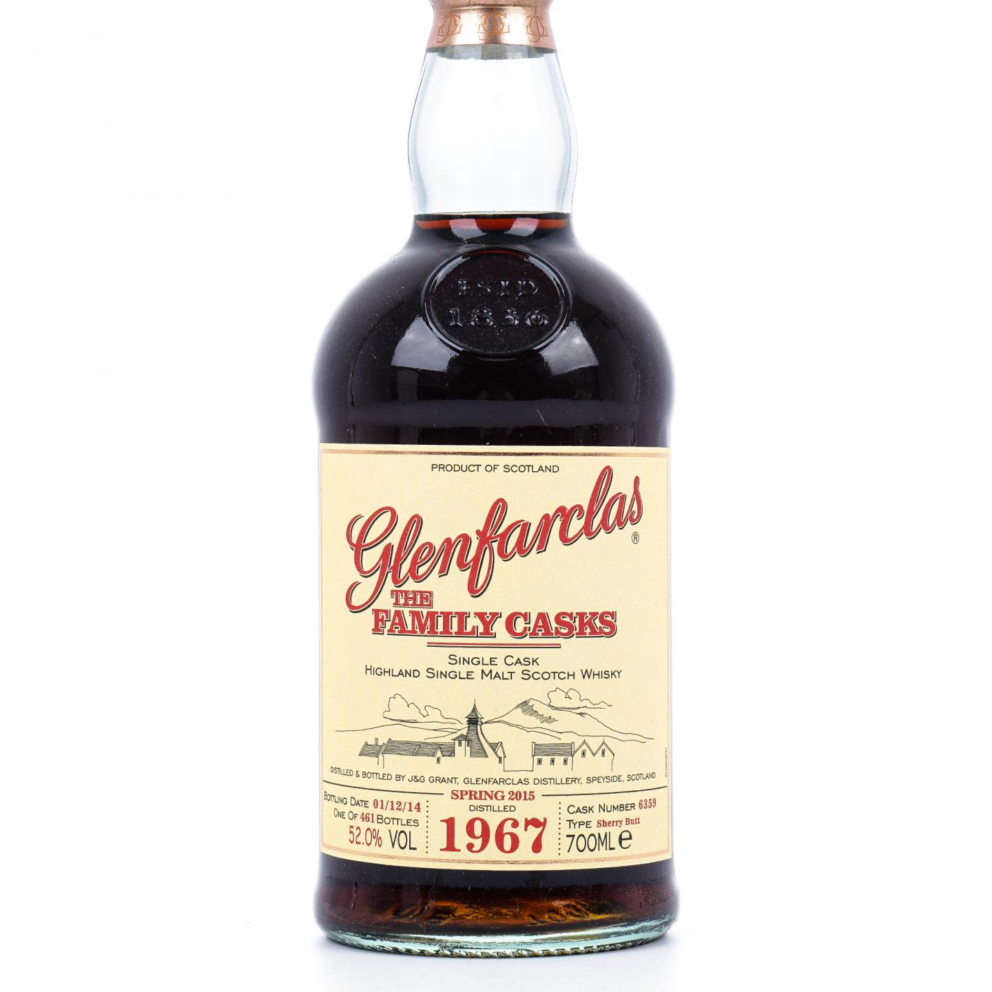 Glenfarclas 格兰花格 1967-2014 家族桶#6359 雪莉桶 礼盒