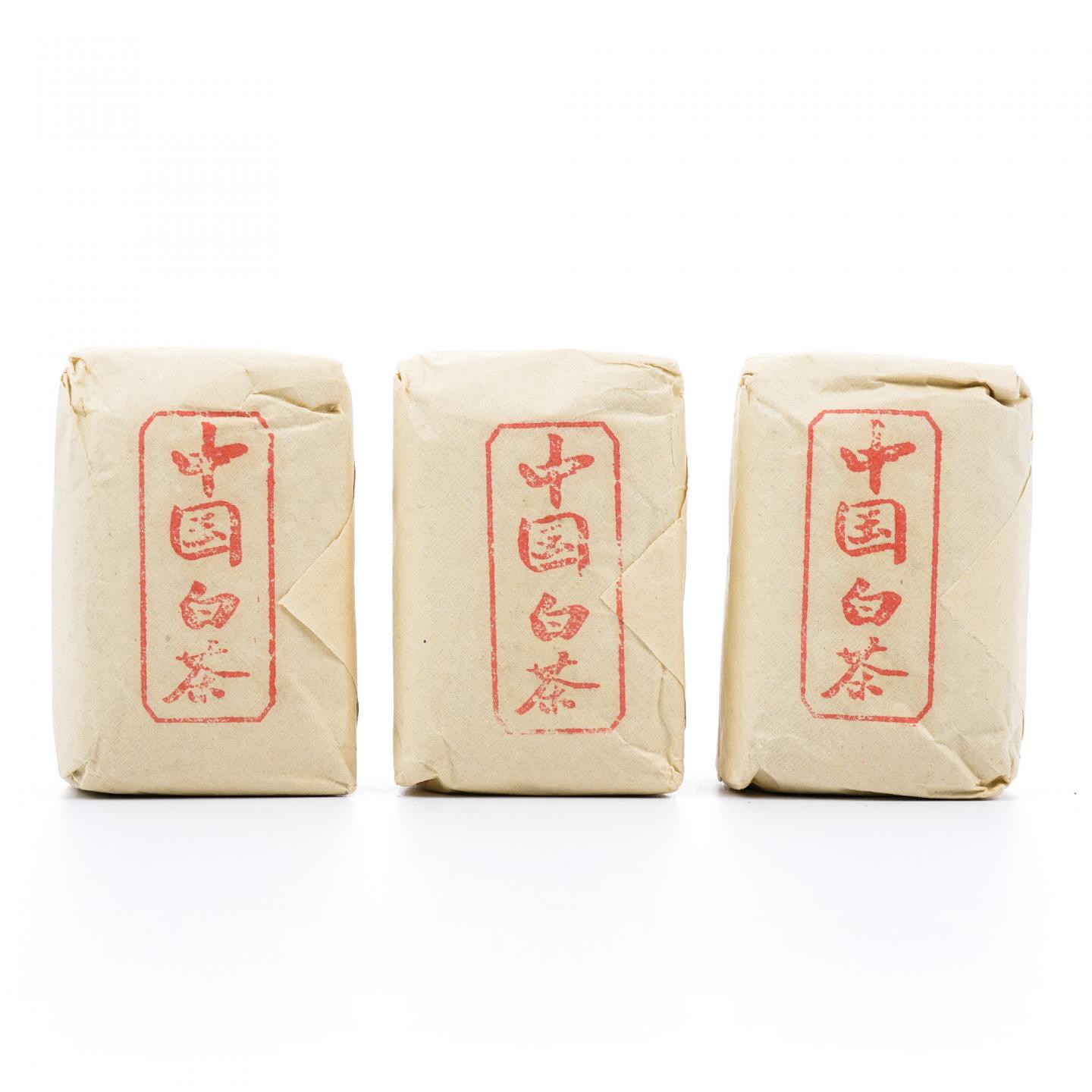 九十年代 特级白茶寿眉 中茶公司出口金记茶行 50g*3包