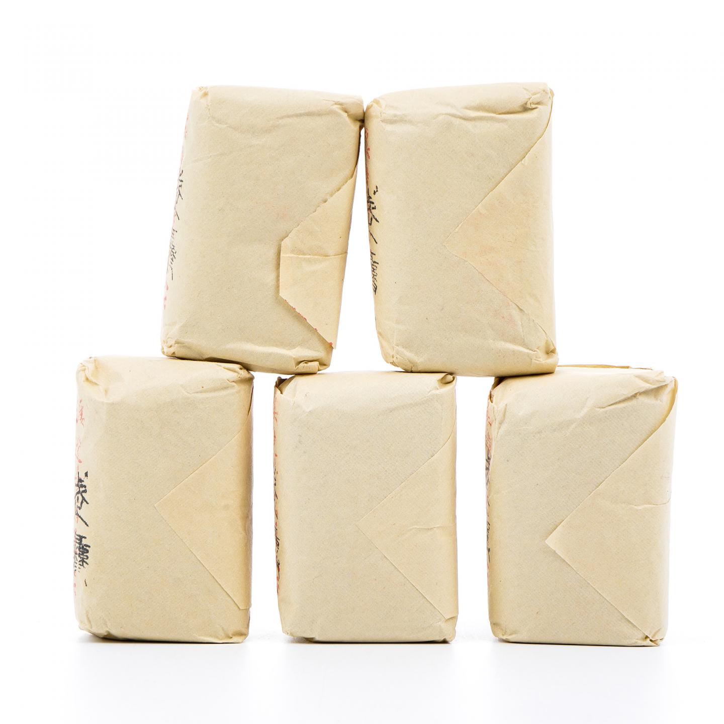 上世纪九十年代 中茶出口金记茶行 甲级武夷四大名枞半天妖 5包*50克