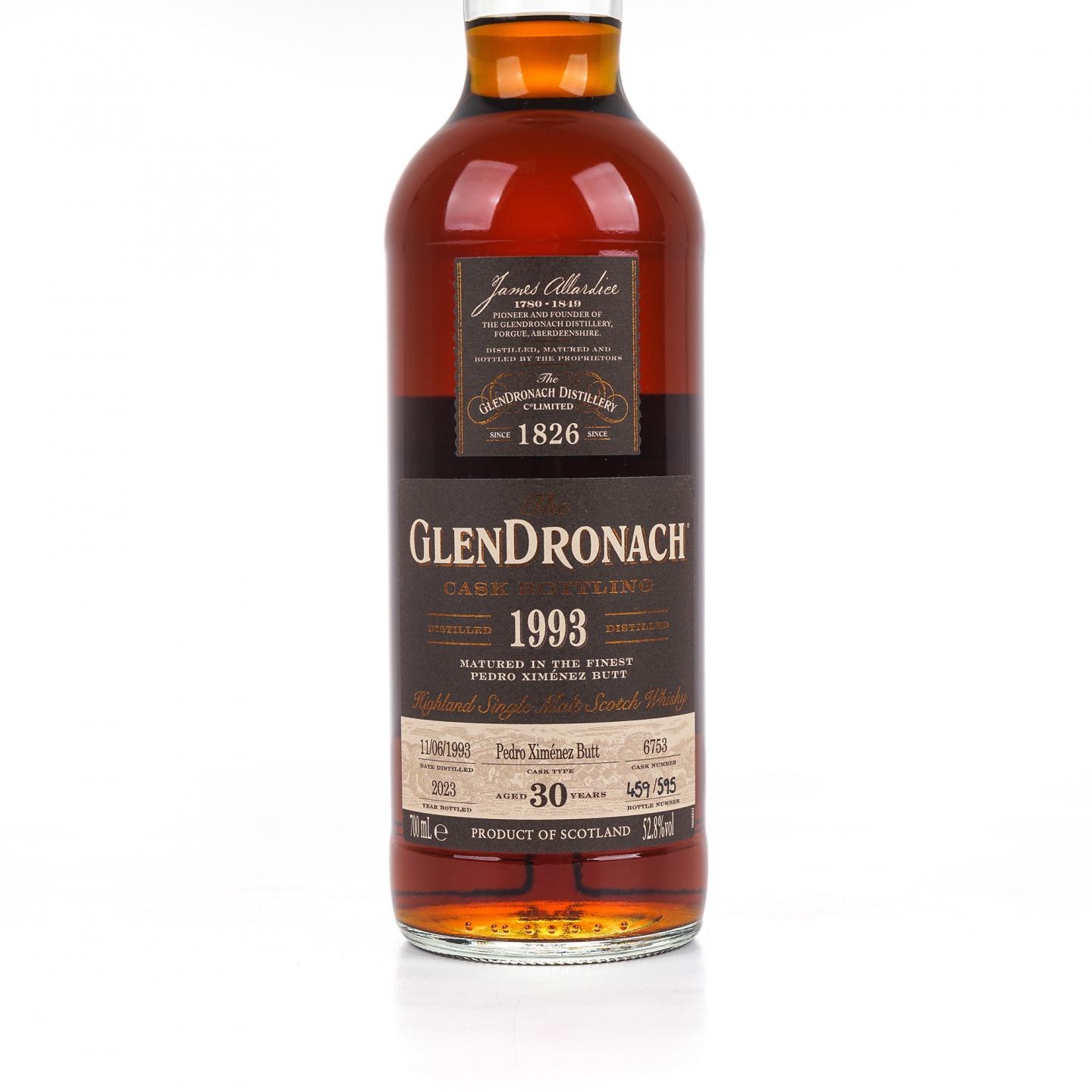 Glendronach 格兰多纳 30年 1993-2023 雪莉桶#6753