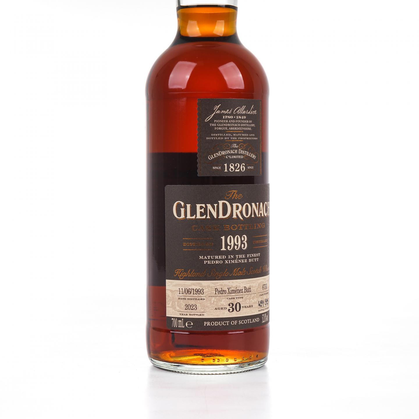 Glendronach 格兰多纳 30年 1993-2023 雪莉桶#6753