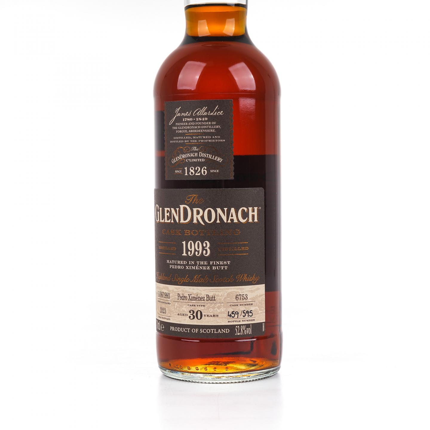 Glendronach 格兰多纳 30年 1993-2023 雪莉桶#6753